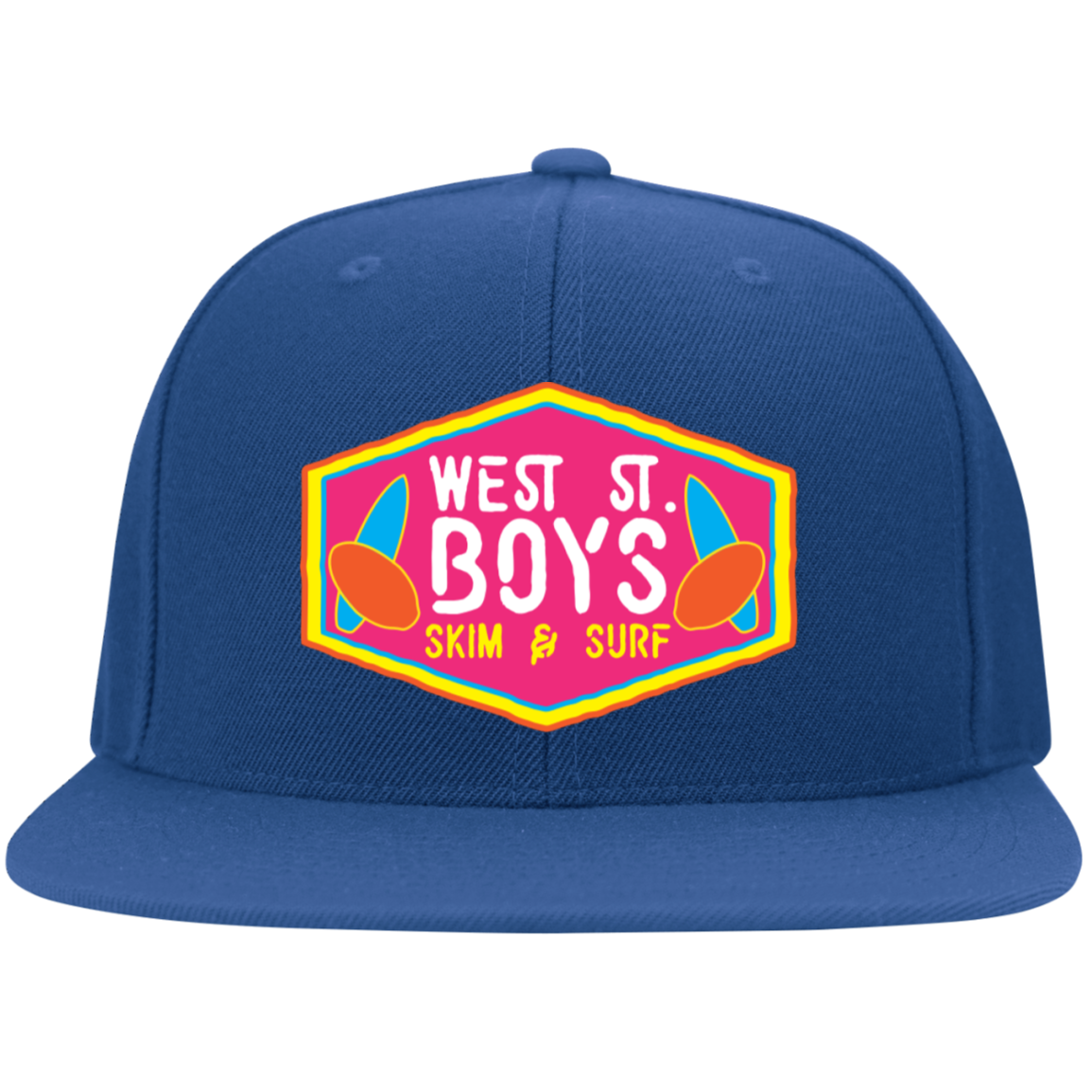 Embroidered Flat Bill Twill Flexfit Cap