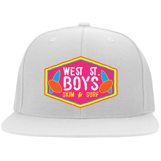 Embroidered Flat Bill Twill Flexfit Cap